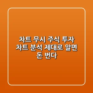 차트 무시? 주식 투자, 차트 분석 제대로 알면 돈 번다!
